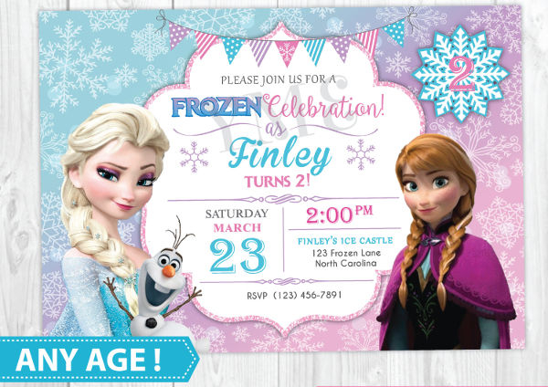 14 Frozen Invitation Templates Word PSD AI