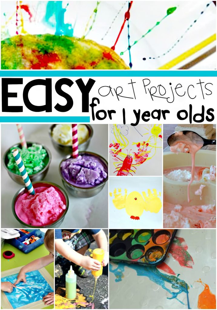 16 Easy Art Projects For Your 1 Year Old