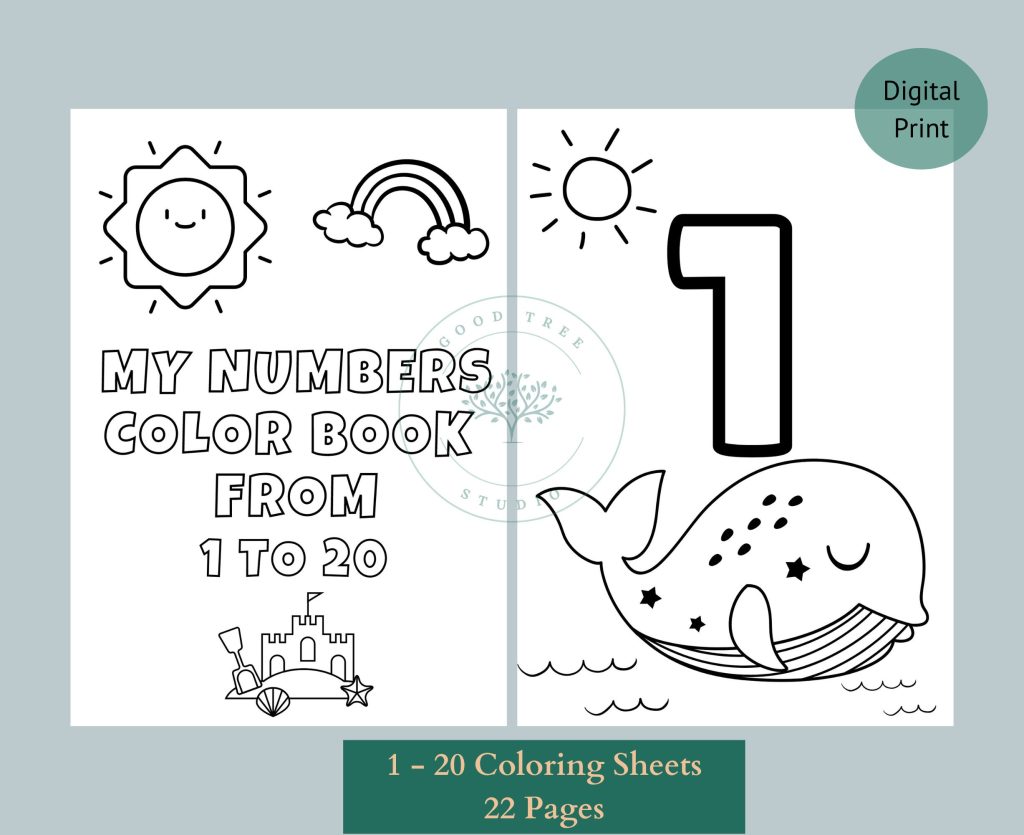 20 Printable Numbers Coloring Pages Coloring Page Preschool