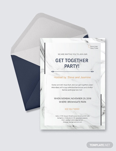23 Get Together Invitation Templates PSD PDF Word Publisher