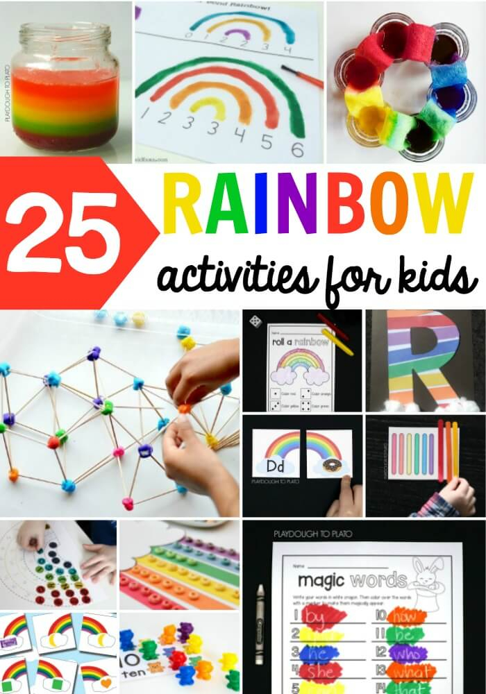 rainbow activities for kids printable