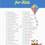 50 Fun Outdoor Activities For Kids FREE Checklist