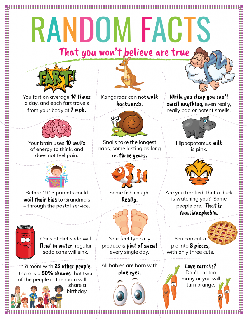 50 Random Facts That You Won 39 t Believe Are True Fun Facts For Kids