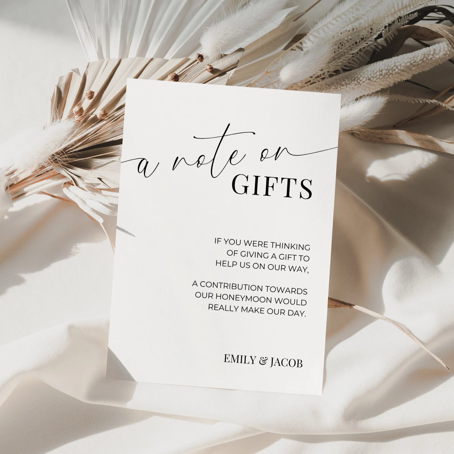 A Note On Gifts Card Insert Template Elegant Printable Monetary Gift