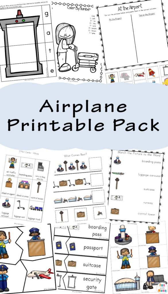 free printable airplane activities for kids