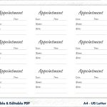 Appointment Card Template Appointment Card Printable Appointment Cards Appointment Reminder