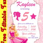 Barbie Invitation Template PosterMyWall 44 OFF