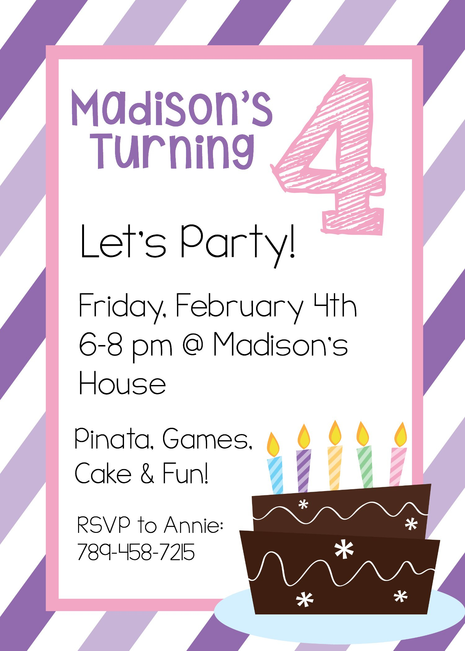 examples of invitations to a birthday party