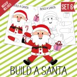 Build A Santa Printable Craft Kit Set 6 Surf And Sunshine Designs