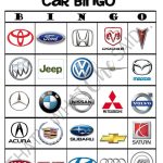 Car Bingo Printable