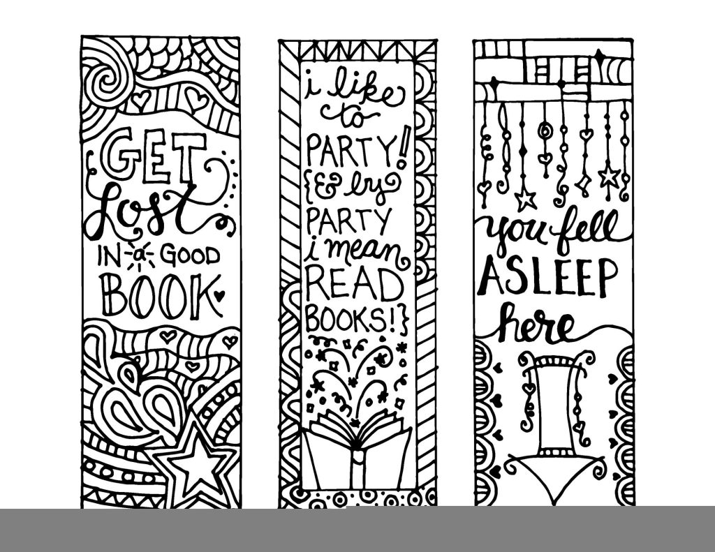 Color Your Own Bookmarks FREE Printable Printable Bookmarks