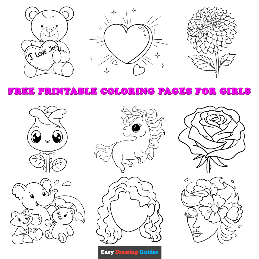 Coloring Sheets For Girls Printable Free Coloring Sheet Printables