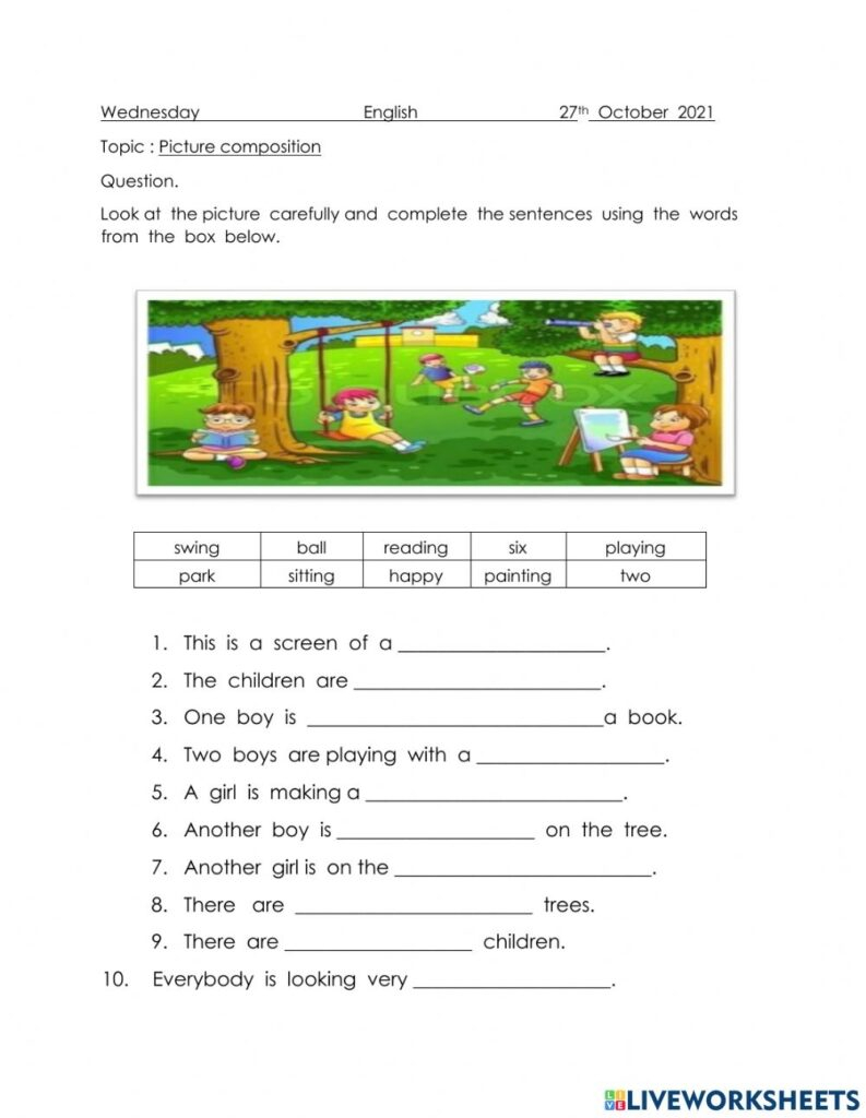 Composition Worksheets For Grade 2 Printable Worksheets
