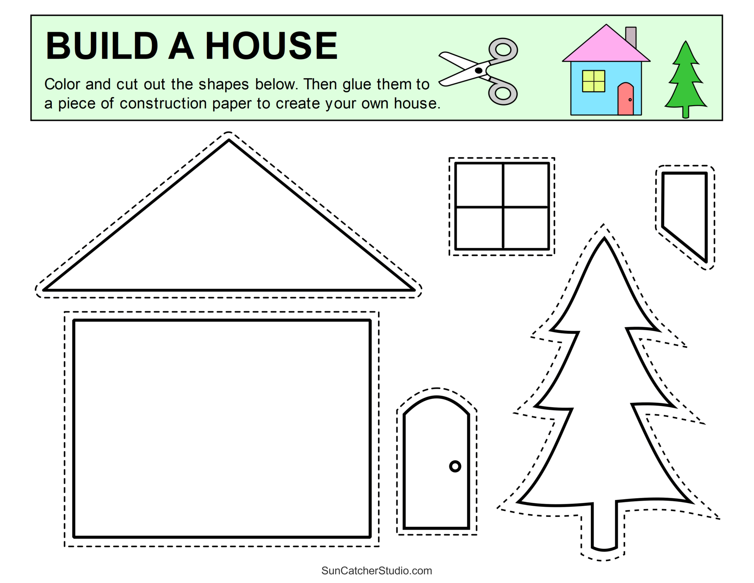 Cut And Paste Worksheets Printable Activities For Kids Free 