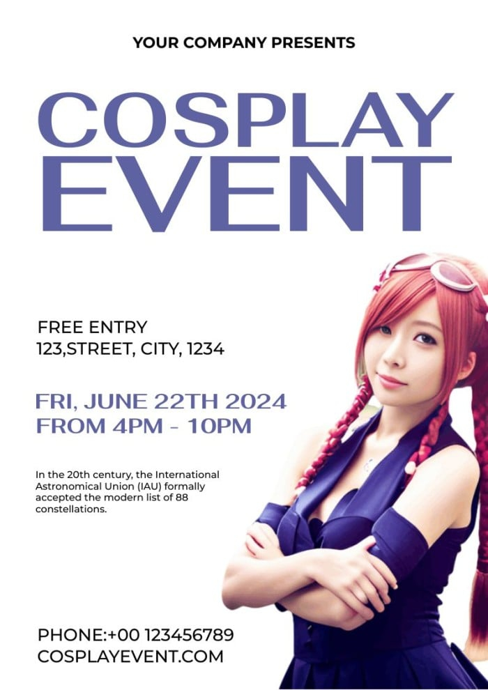 invitation poster for event template
