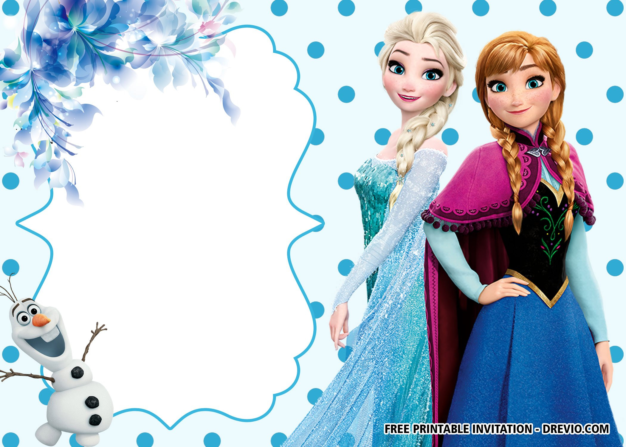 Download Frozen Birthday Invitation Wording Background Free 
