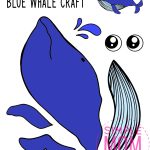 Easy DiY Blue Whale Craft For Kids With Free Whale Template