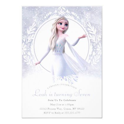 Elsa Birthday Invitations Invitation Templates Zazzle Artofit