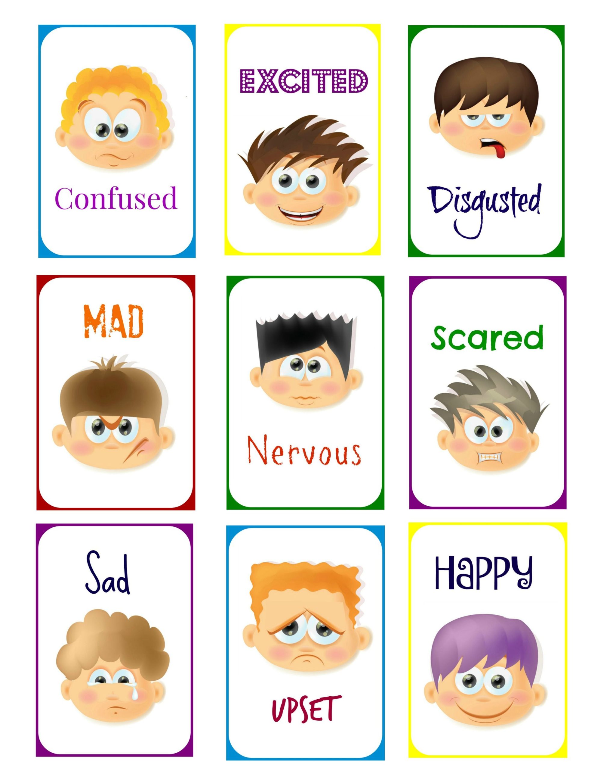 free printable emotions activities for toddlers printables