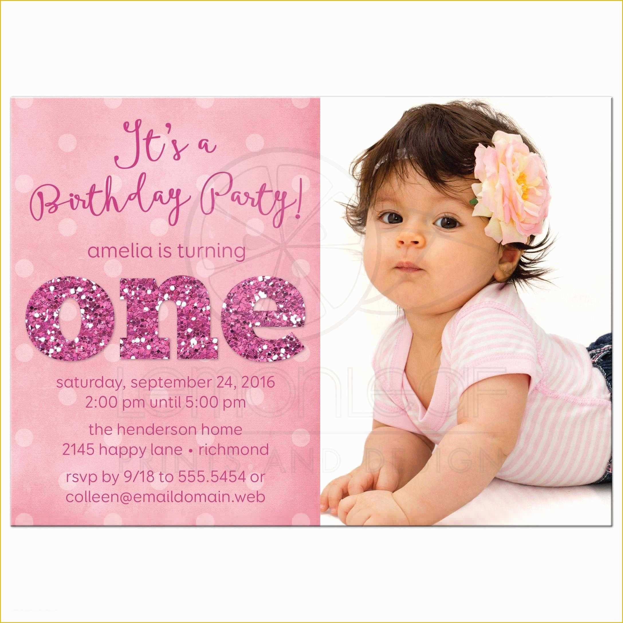 First Birthday Invitation Templates Free Download Of First Birthday 