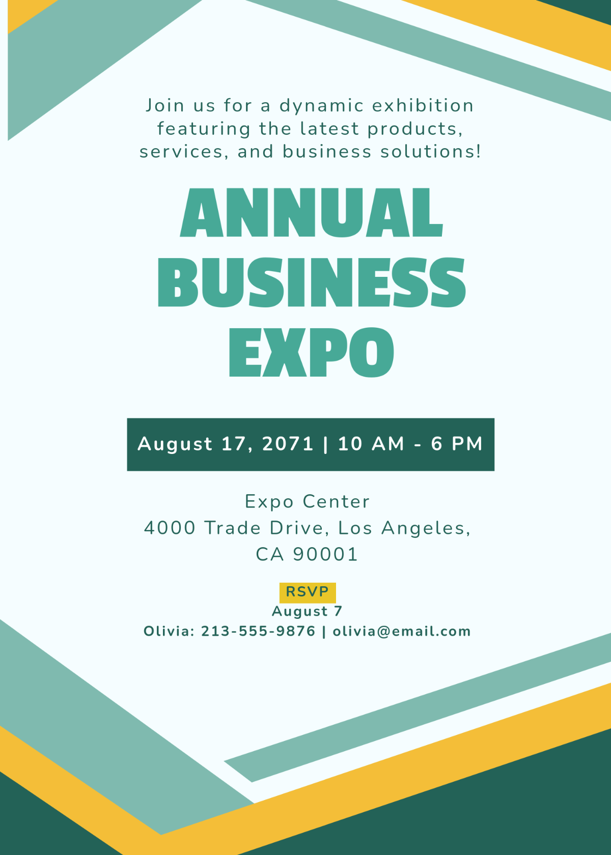Free Business Event Invitation Template To Edit Online
