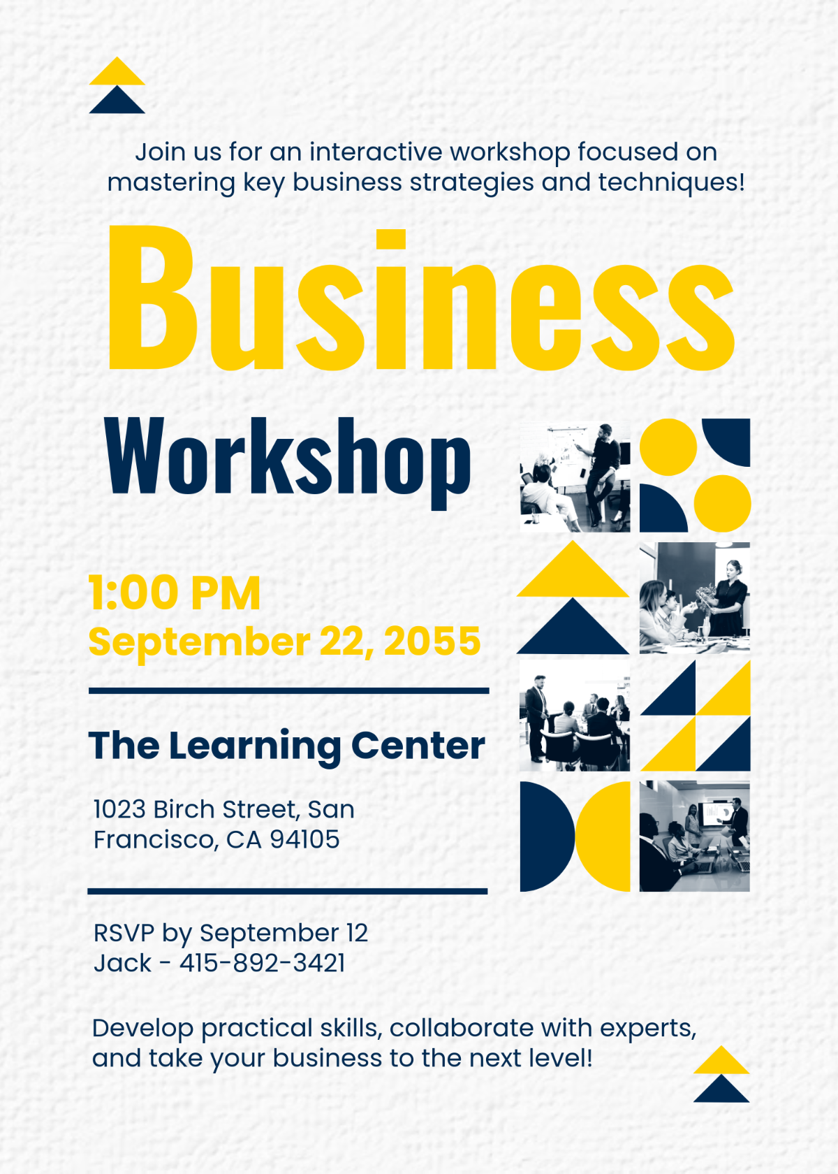invitation sample for business event
