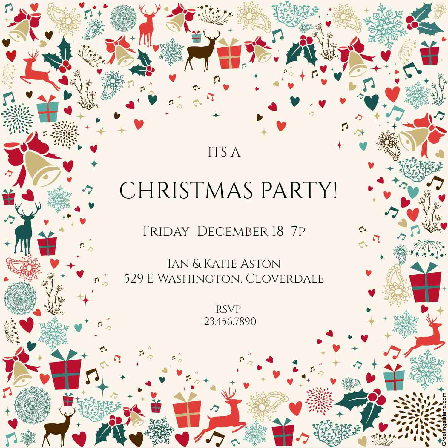Free Christmas Invitation Templates For Word Sarseh