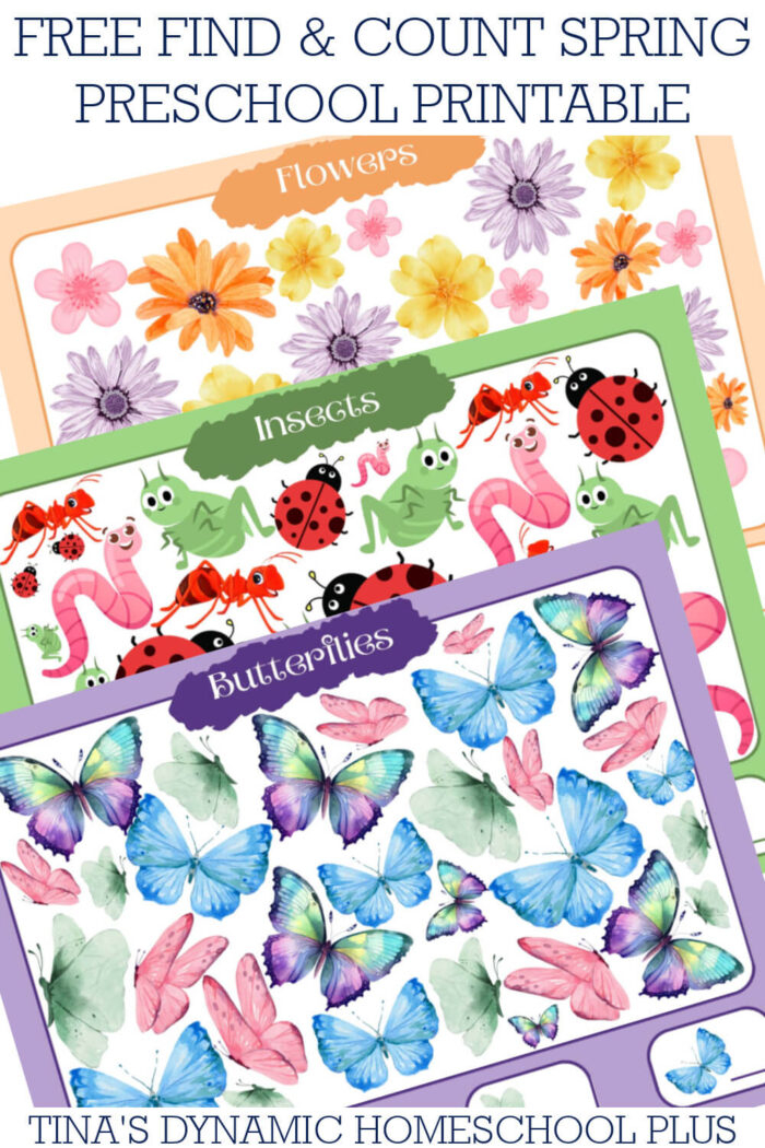 Free Find And Count Printable Spring Activities Preschoolers Love