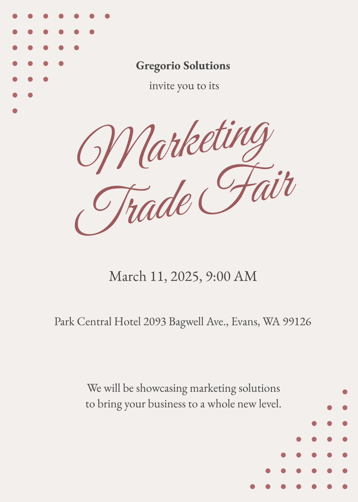Free Formal Event Invitation Template To Edit Online