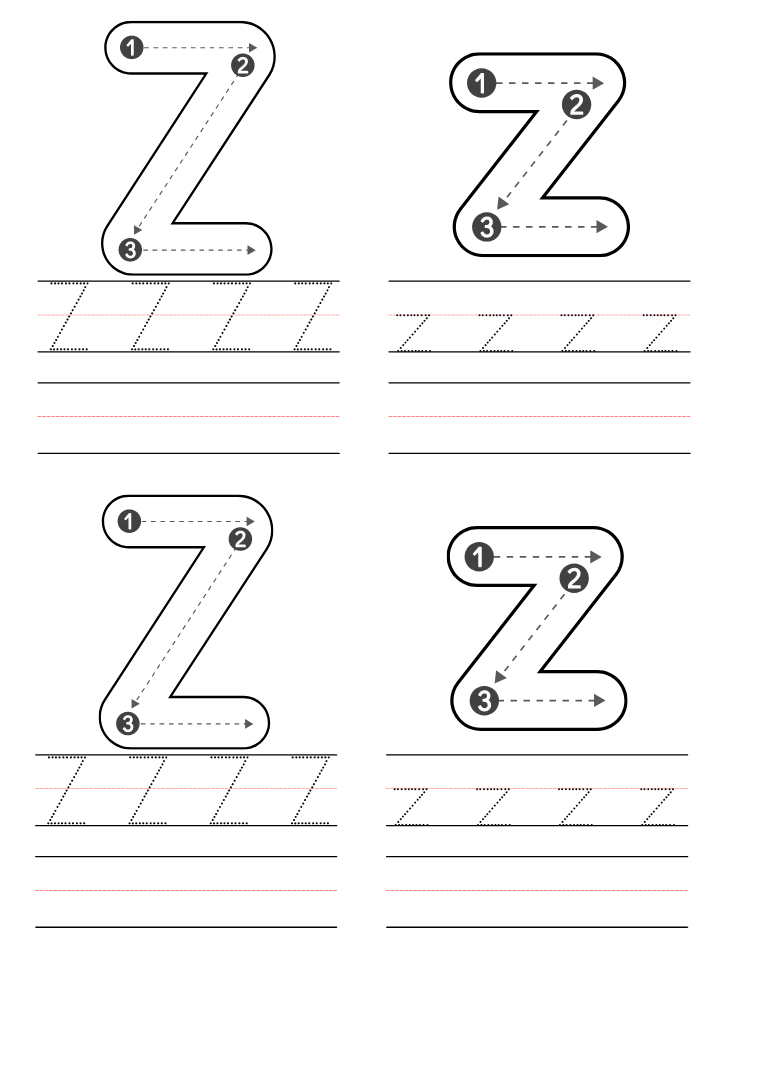 Free Letter Z Worksheet For Preschoolers Download Free Letter Z 