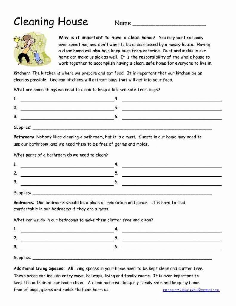 Free Life Skills Worksheets For Special Needs Students Free Printable 