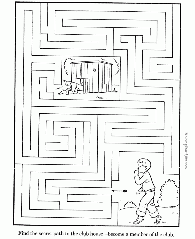 Free Maze Printables 040