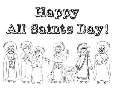 Free Printable All Saints Day Coloring Pages KieranecBass