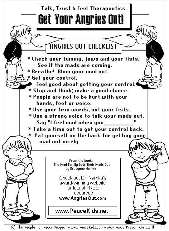 free printable anger management activities for adults