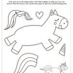 Free Printable Build A Unicorn