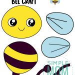 Free Printable Bumble Bee Craft Template Simple Mom Project