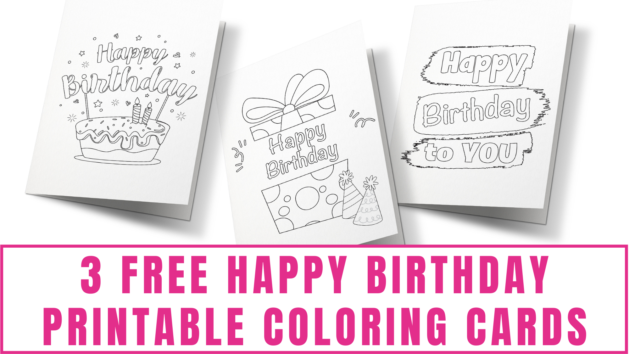 Free Printable Color Your Own Birthday Cards