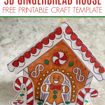FREE Printable Gingerbread House Craft Crafts On Sea