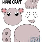 Free Printable Hippo Craft Template Simple Mom Project