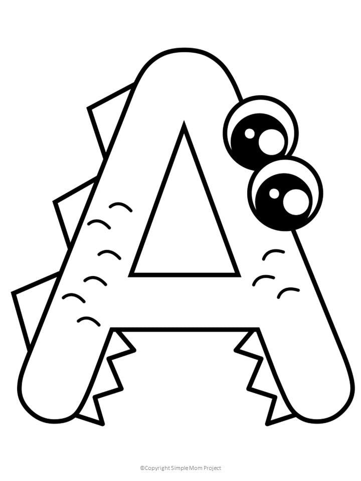 Free Printable Letter A Coloring Page Alphabet Coloring Pages Letter