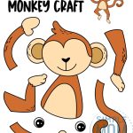 Free Printable Monkey Craft Template Simple Mom Project