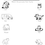 Free Printable Rhyming Worksheets For Preschoolers
