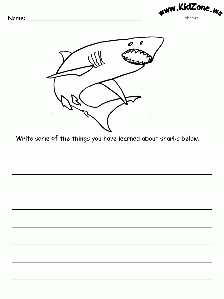 Free Printable Shark Activities