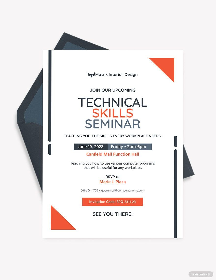 FREE Seminar Invitation Templates Examples Edit Online Download 