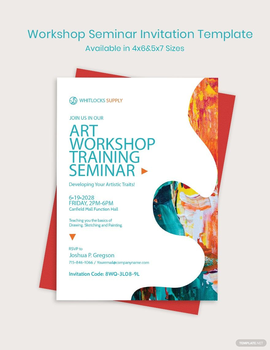 invitation seminar template