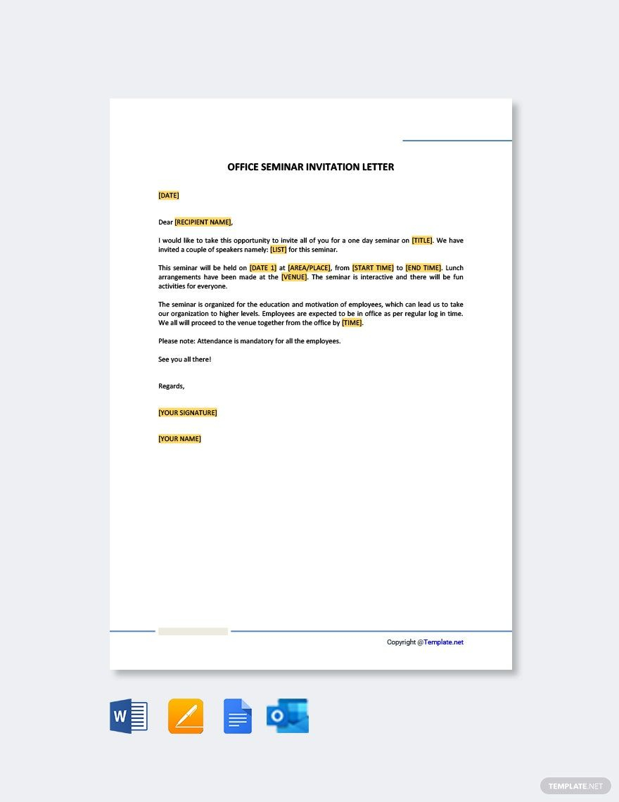 FREE Seminar Invitation Templates Examples Edit Online Download 