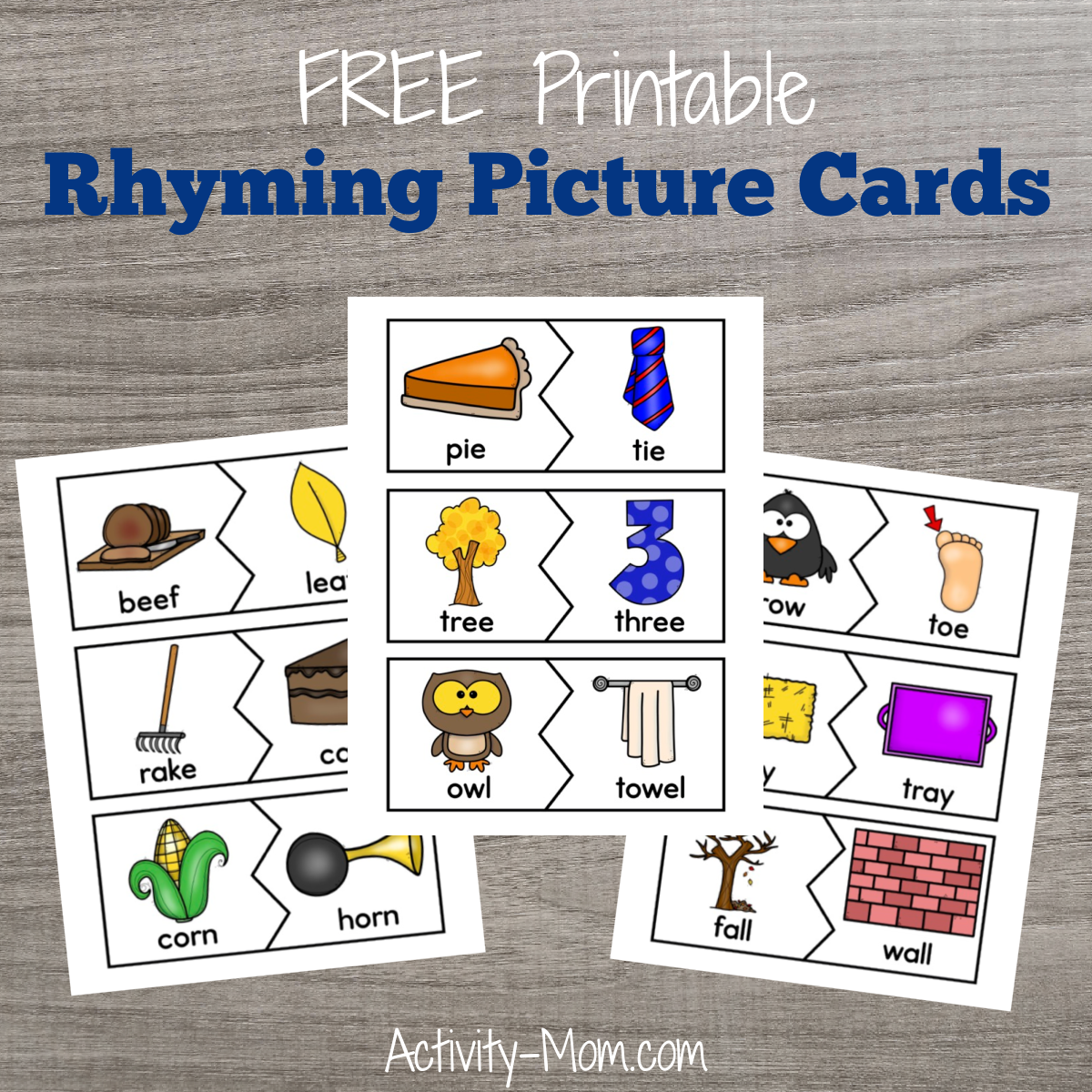 Fun And Easy Rhyming Games For Preschoolers Fun A Day Worksheets 