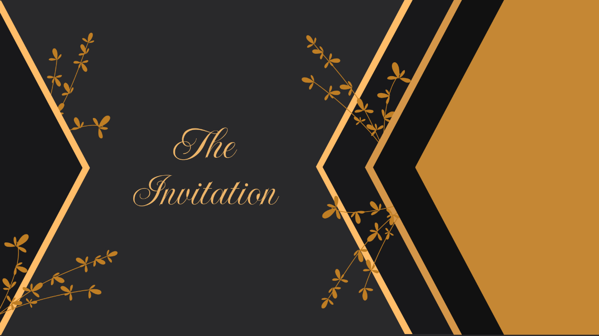 Gold Invitation Templates Edit Online Download Template