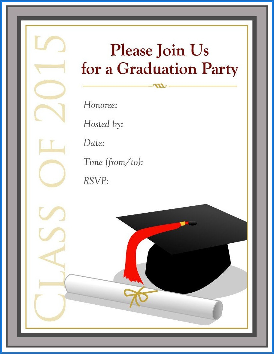 Graduation Invitation Psd Templates Free Download Template 1 Resume 