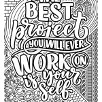Inspirational Quote Coloring Pages For Adults Motivational Quotes